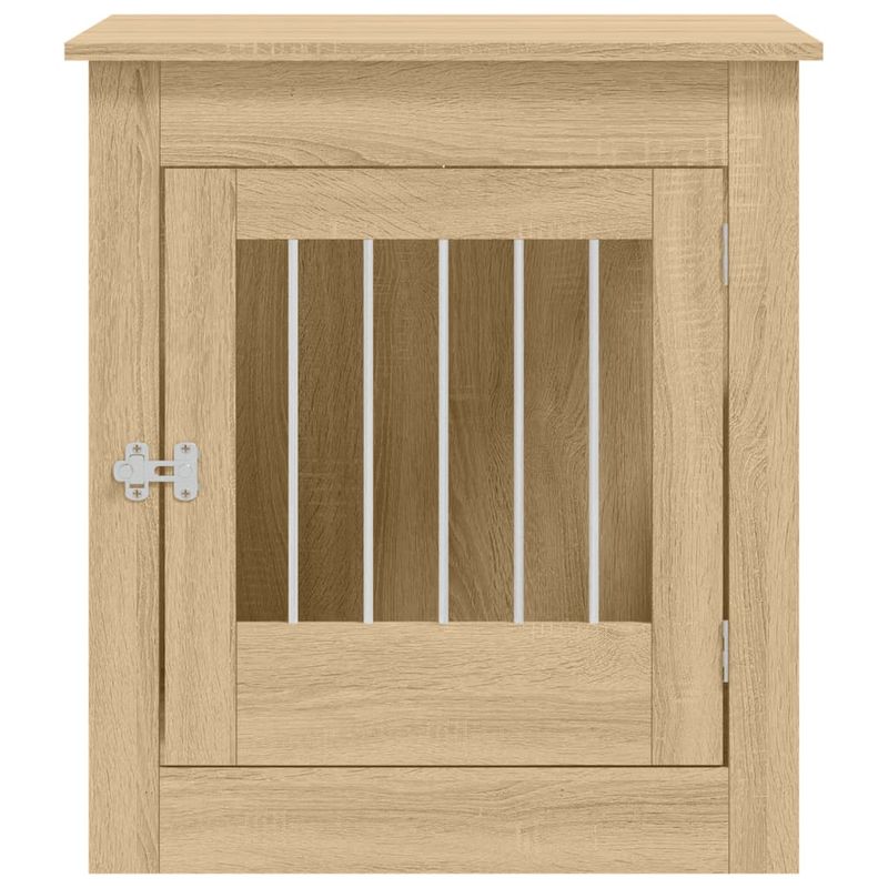 vidaXL meuble de cage pour chiens Bois d'ingénierie