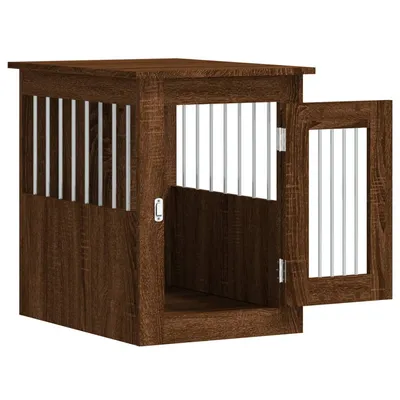 vidaXL meuble de cage pour chiens Bois d'ingénierie