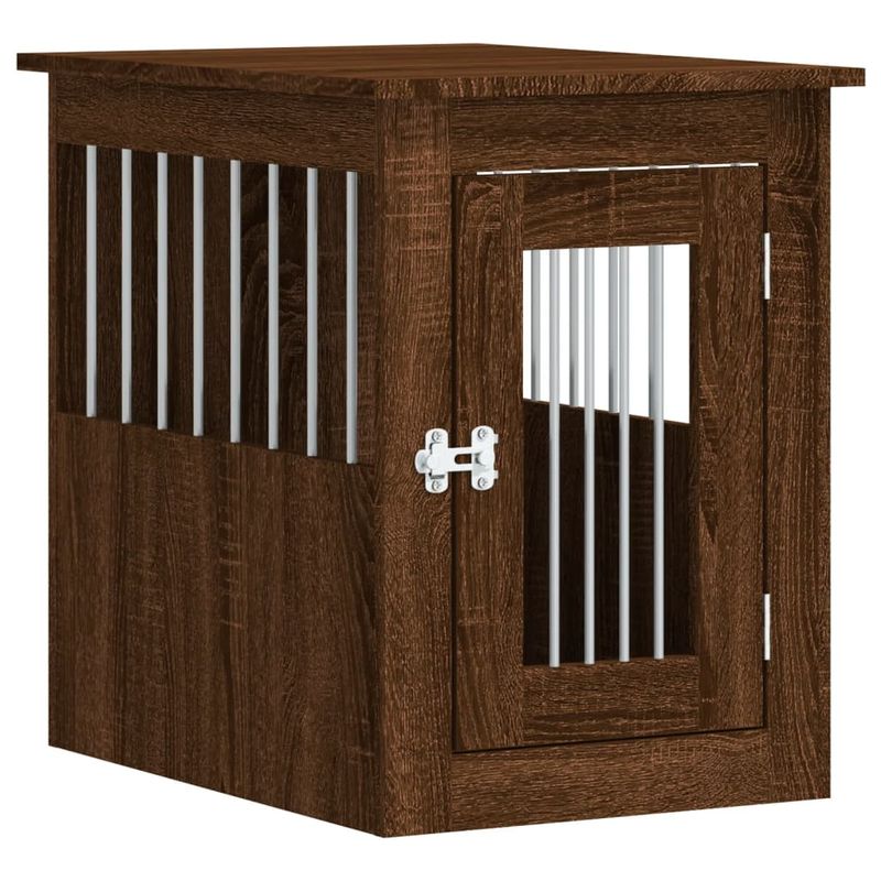 vidaXL meuble de cage pour chiens Bois d'ingénierie