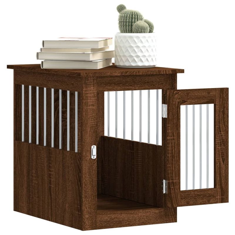 vidaXL meuble de cage pour chiens Bois d'ingénierie