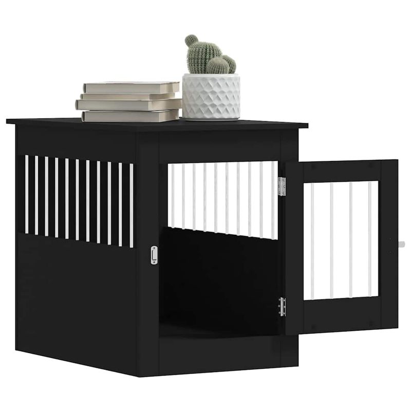 vidaXL meuble de cage pour chiens Bois d'ingénierie