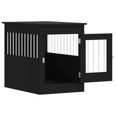 vidaXL meuble de cage pour chiens Bois d'ingénierie