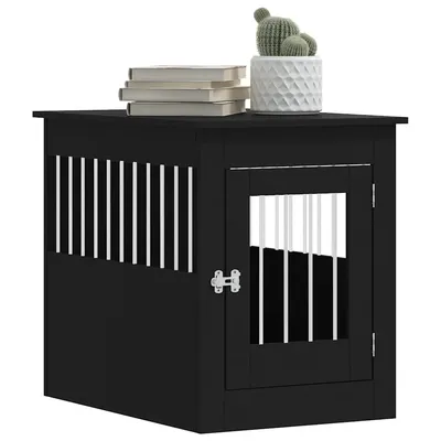 vidaXL meuble de cage pour chiens Bois d'ingénierie
