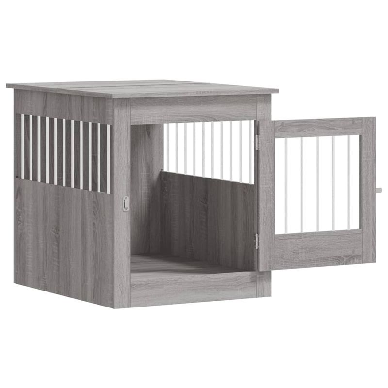 vidaXL meuble de cage pour chiens Bois d'ingénierie