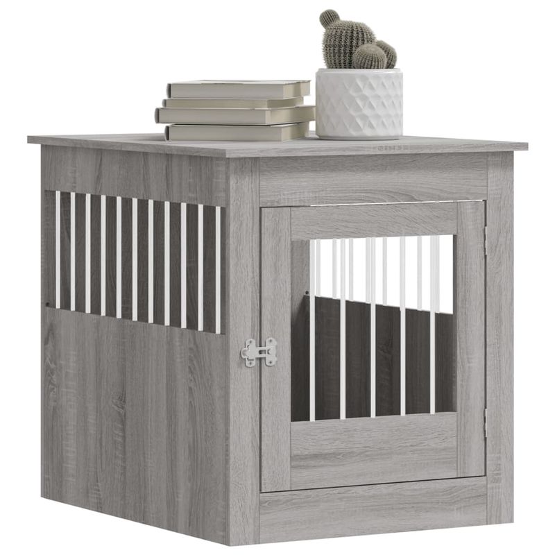 vidaXL meuble de cage pour chiens Bois d'ingénierie