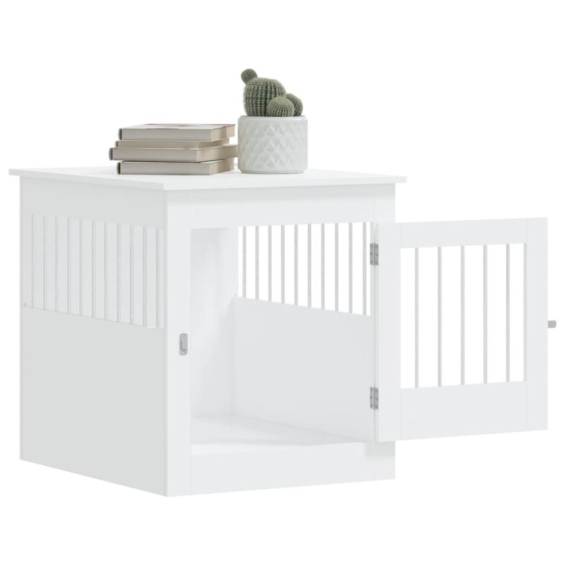 vidaXL meuble de cage pour chiens Bois d'ingénierie