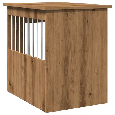 vidaXL meuble de cage pour chiens Bois d'ingénierie