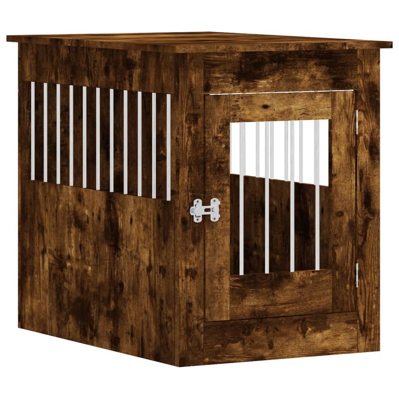 vidaXL meuble de cage pour chiens Bois d'ingénierie