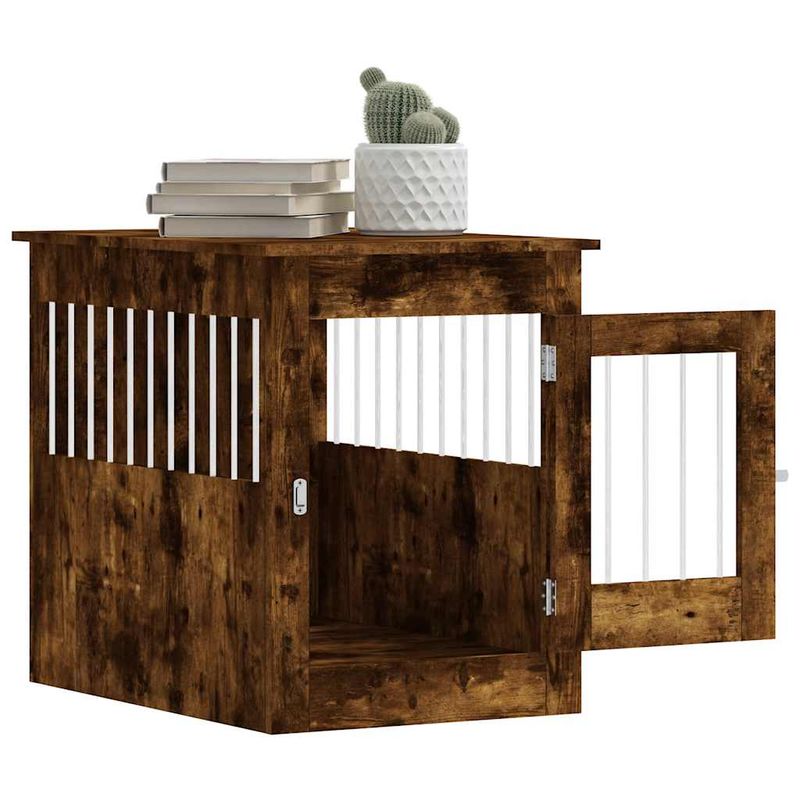 vidaXL meuble de cage pour chiens Bois d'ingénierie