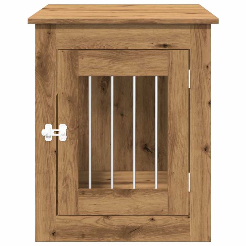 vidaXL meuble de cage pour chiens Bois d'ingénierie