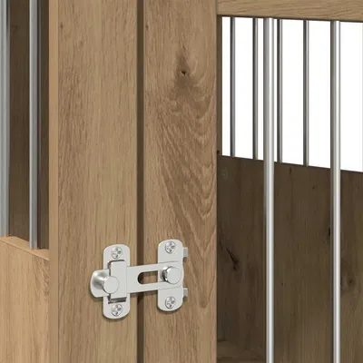 vidaXL meuble de cage pour chiens Bois d'ingénierie