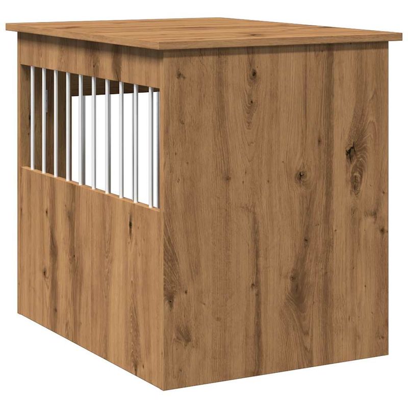 vidaXL meuble de cage pour chiens Bois d'ingénierie