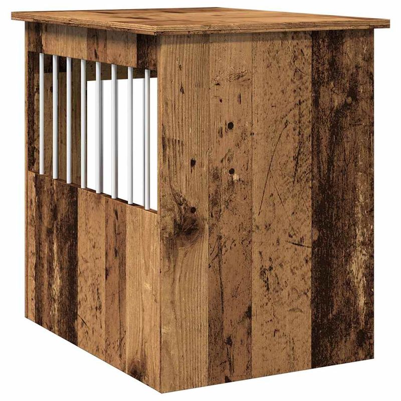 vidaXL meuble de cage pour chiens Bois d'ingénierie