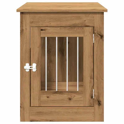 vidaXL meuble de cage pour chiens Bois d'ingénierie