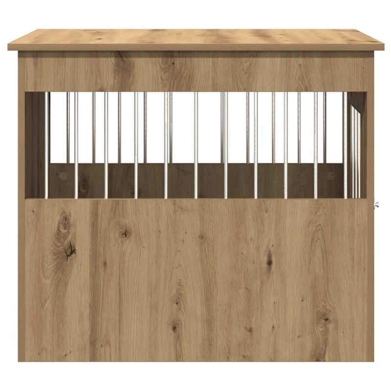 vidaXL meuble de cage pour chiens Bois d'ingénierie