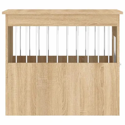 vidaXL meuble de cage pour chiens Bois d'ingénierie
