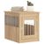 vidaXL meuble de cage pour chiens Bois d'ingénierie