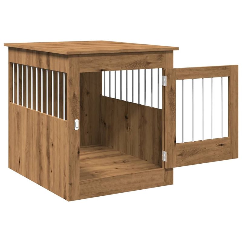 vidaXL meuble de cage pour chiens Bois d'ingénierie