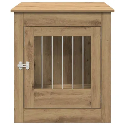 vidaXL meuble de cage pour chiens Bois d'ingénierie