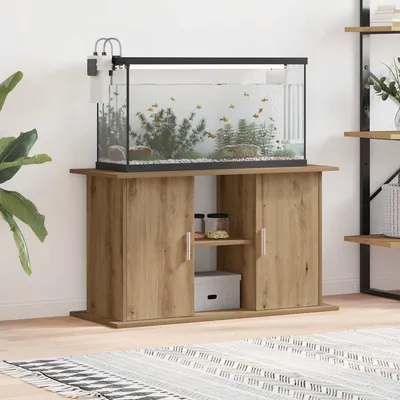vidaXL support d'aquarium Bois d'ingénierie