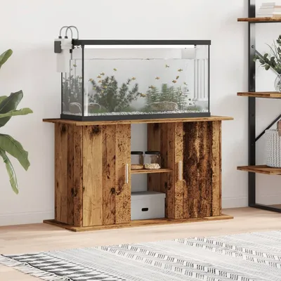 vidaXL support pour aquarium Bois d'ingénierie