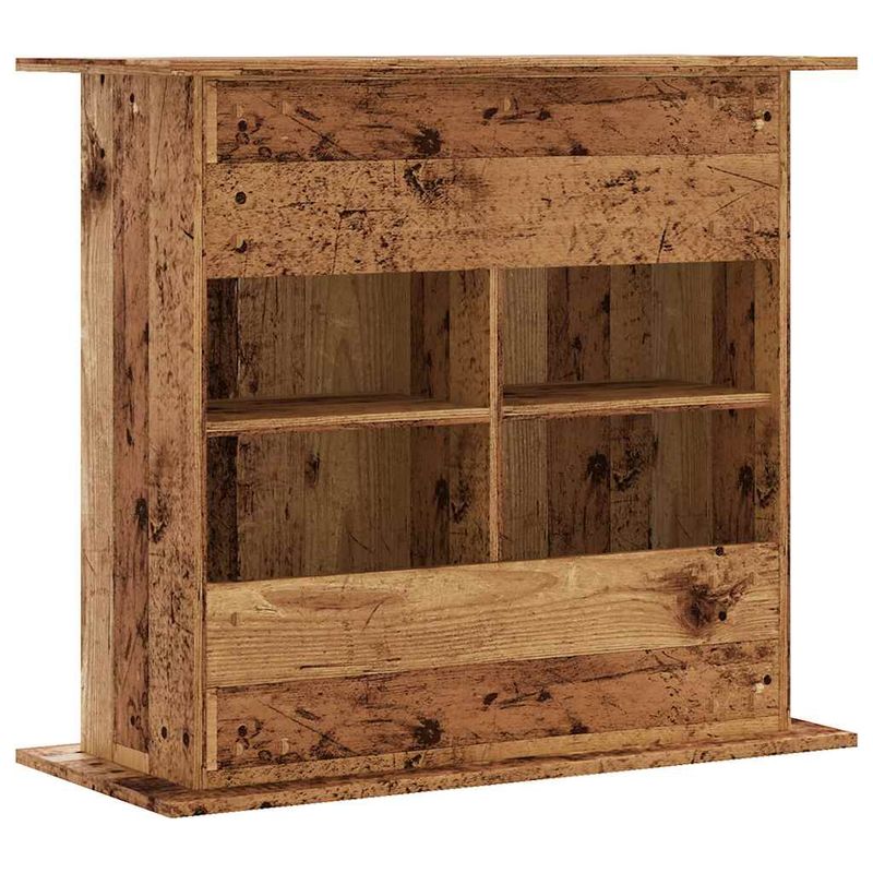 vidaXL support pour aquarium Bois d'ingénierie