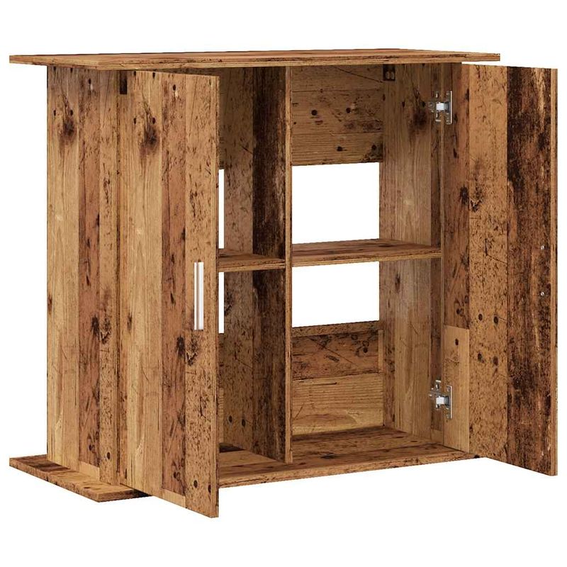 vidaXL support pour aquarium Bois d'ingénierie