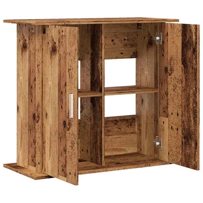 vidaXL support pour aquarium Bois d'ingénierie