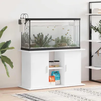 vidaXL support pour aquarium Bois d'ingénierie