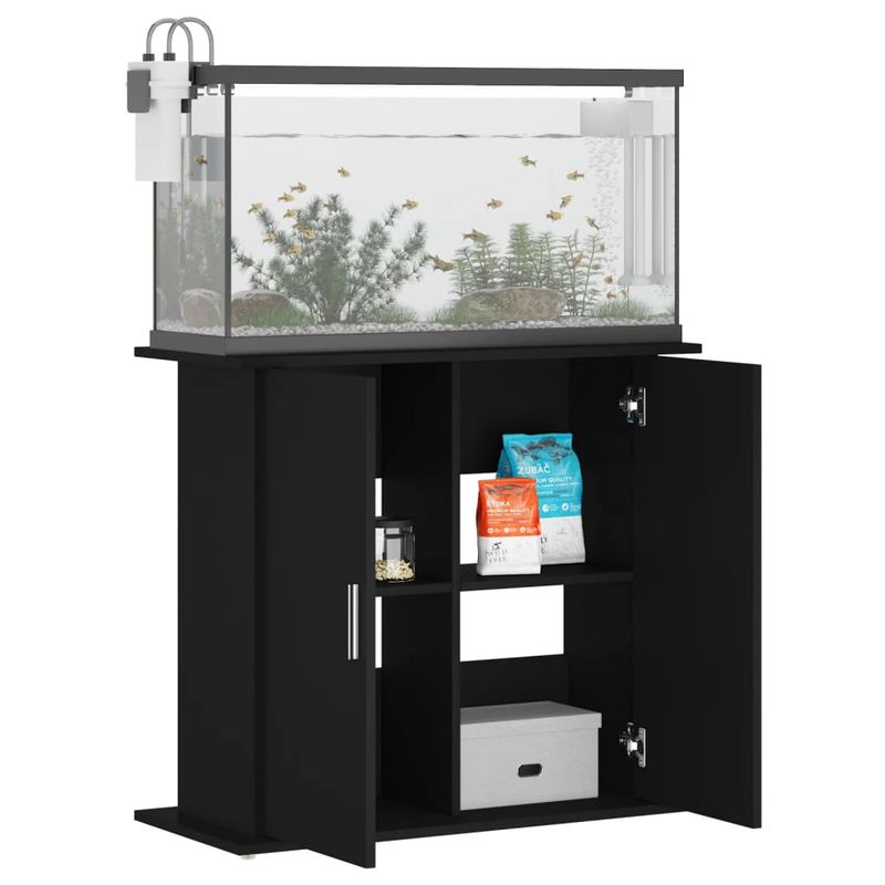 vidaXL support pour aquarium Bois d'ingénierie