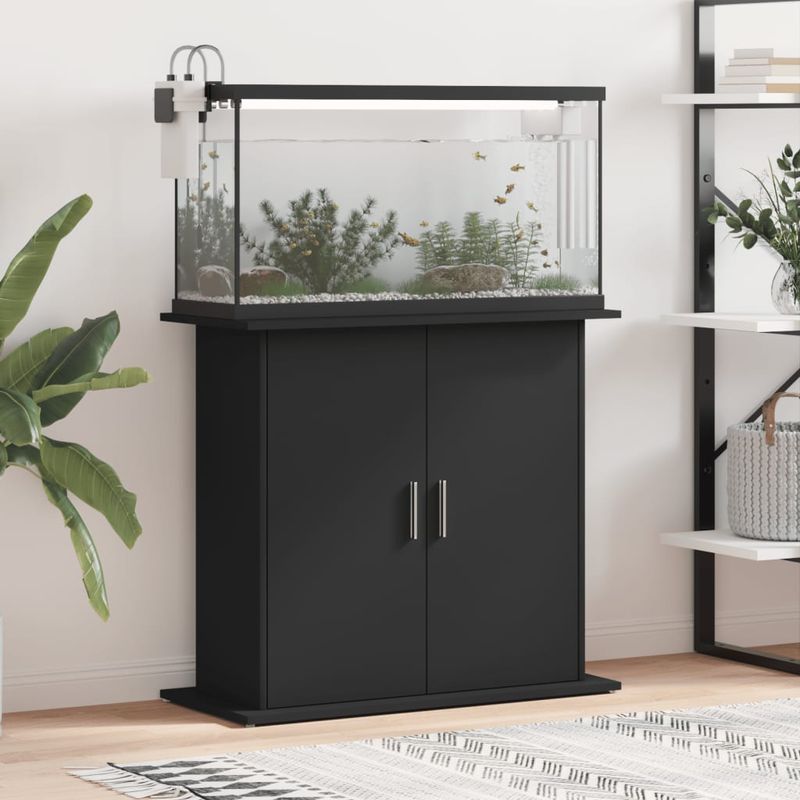 vidaXL support pour aquarium Bois d'ingénierie