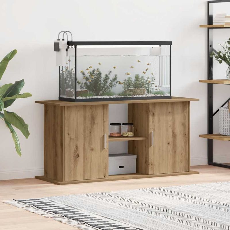 vidaXL support d'aquarium Bois d'ingénierie