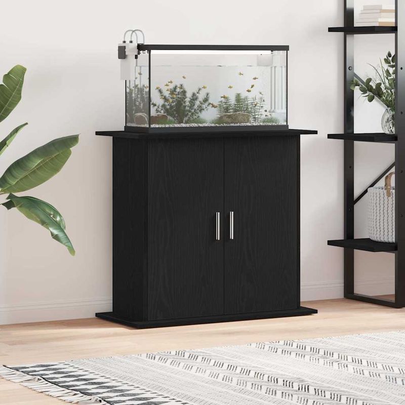 vidaXL support d'aquarium Bois d'ingénierie