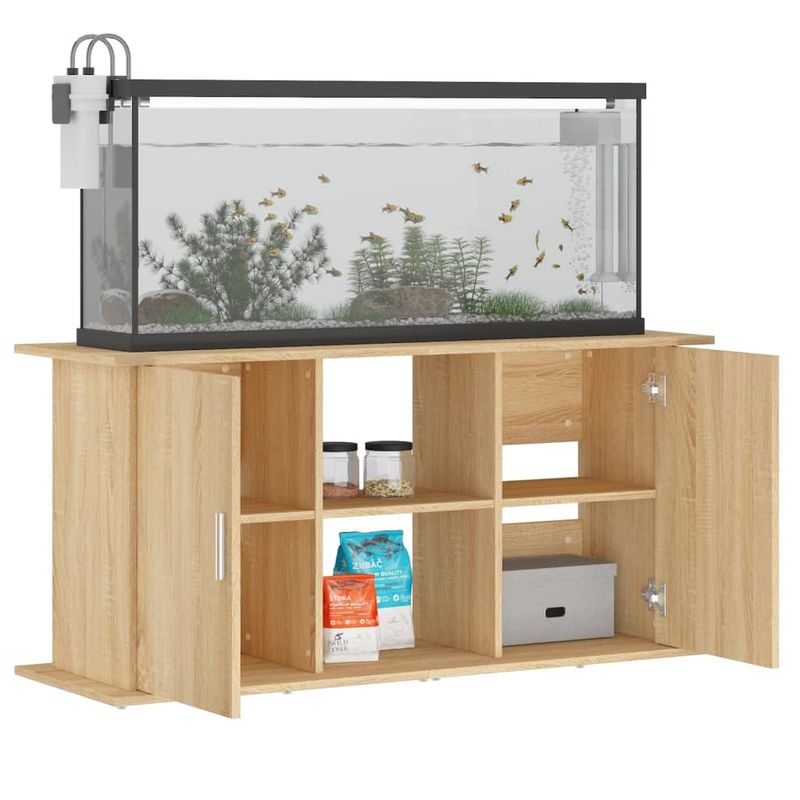 vidaXL support d'aquarium Bois d'ingénierie