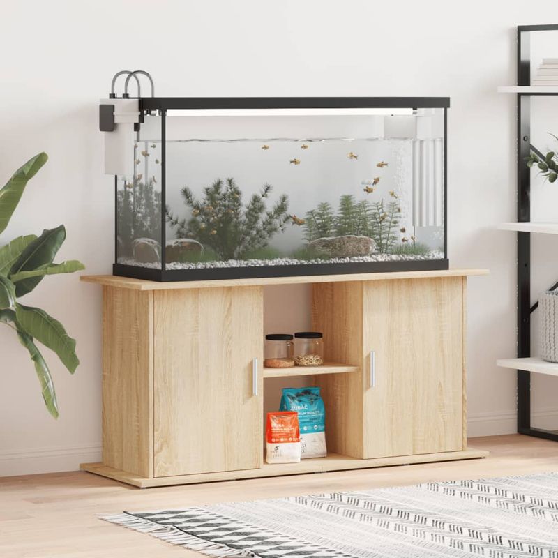 vidaXL support d'aquarium Bois d'ingénierie