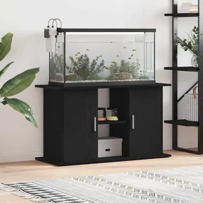 vidaXL support d'aquarium Bois d'ingénierie