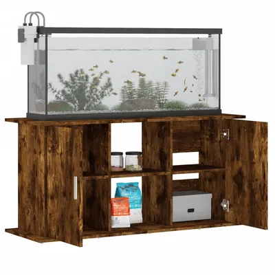 vidaXL support pour aquarium Bois d'ingénierie