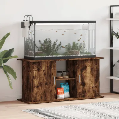 vidaXL support pour aquarium Bois d'ingénierie