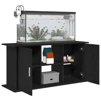 vidaXL support pour aquarium Bois d'ingénierie