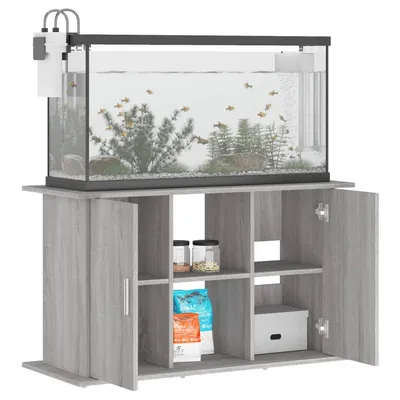 vidaXL support pour aquarium Bois d'ingénierie