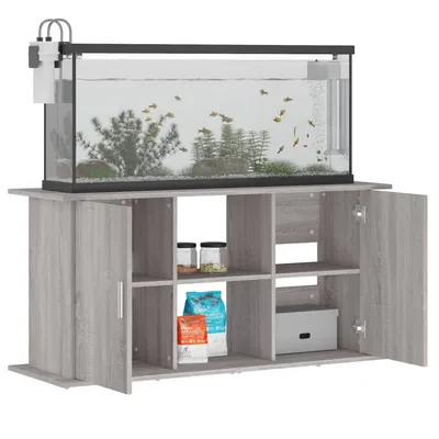 vidaXL support pour aquarium Bois d'ingénierie