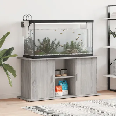 vidaXL support pour aquarium Bois d'ingénierie