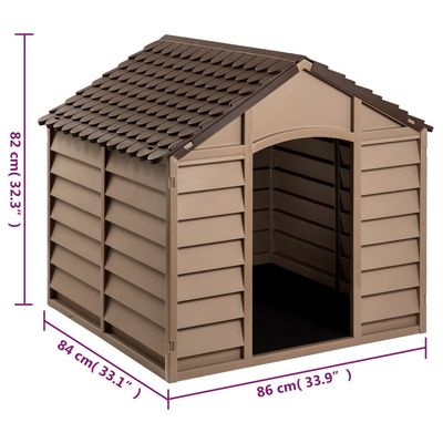 vidaXL niche pour chien Polypropylène