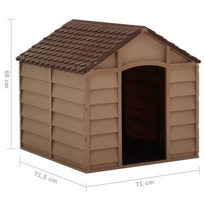 vidaXL niche pour chiens Polypropylène