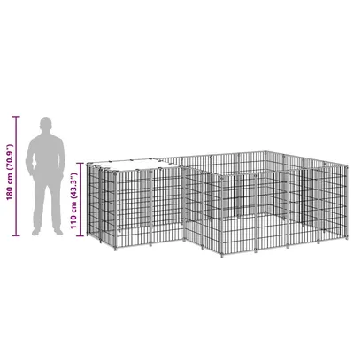 vidaXL chenil Acier vidaXL chenil Acier