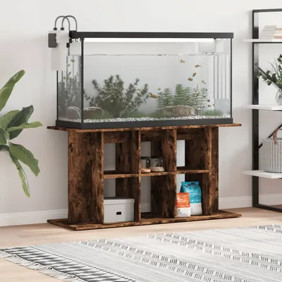 vidaXL support pour aquarium Bois d'ingénierie