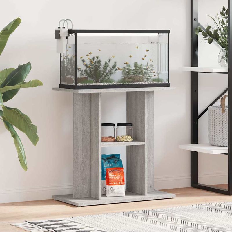 vidaXL support d'aquarium Bois d'ingénierie