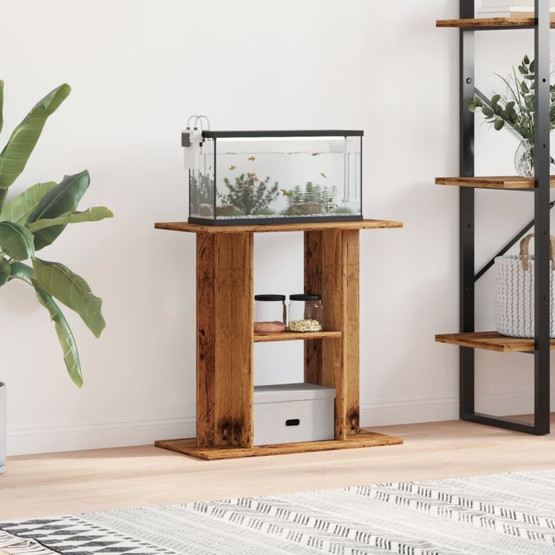 vidaXL support d'aquarium Bois d'ingénierie
