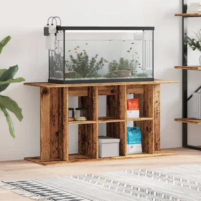 vidaXL support pour aquarium Bois d'ingénierie