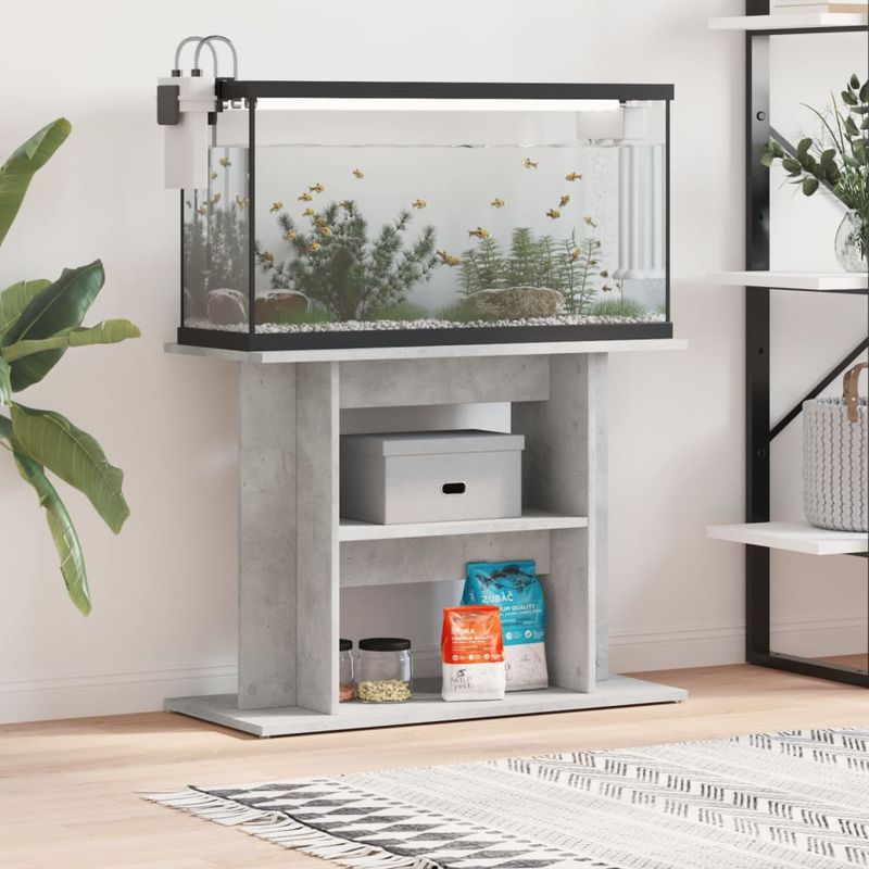 vidaXL support d'aquarium Bois d'ingénierie